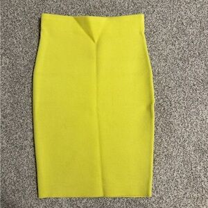 NWT Express Bright Yellow Pencil Skirt